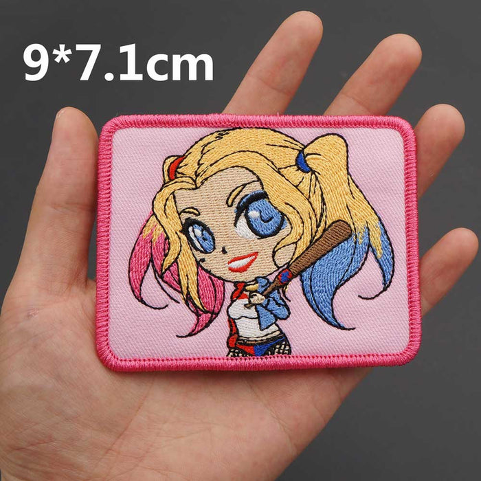 Harley Quinn 'Holding a Bat' Embroidered Patch