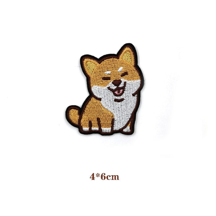 Dog 'Shiba Inu | Smiling' Embroidered Patch