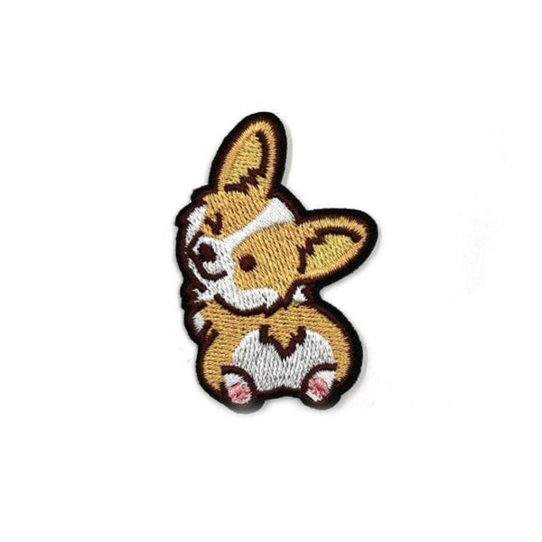 Dog 'Corgi | Winking' Embroidered Patch