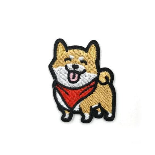 Dog 'Shiba Inu | Red Scarf' Embroidered Patch