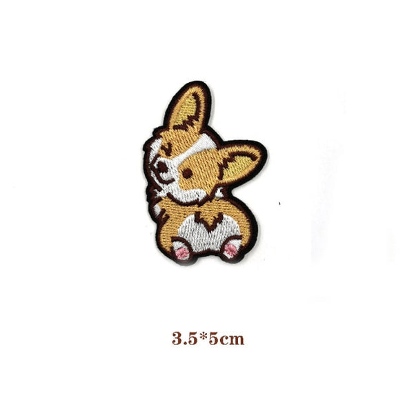 Dog 'Corgi | Winking' Embroidered Patch