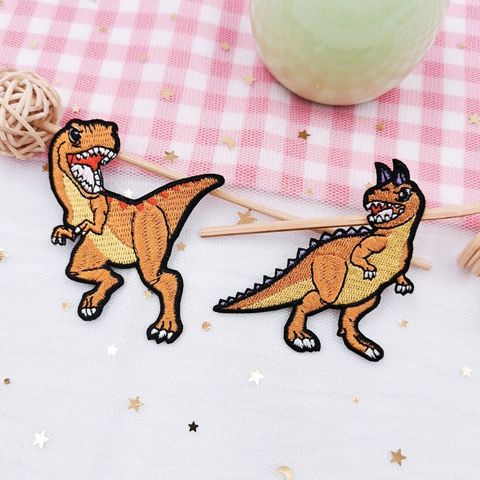 Dinosaur 'Carnotaurus | Orange' Embroidered Patch