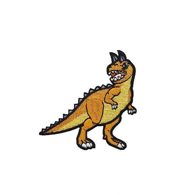 Dinosaur 'Carnotaurus | Orange' Embroidered Patch