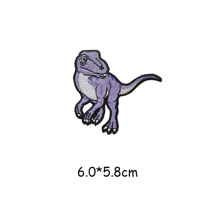Dinosaur 'Velociraptor | Blue' Embroidered Patch