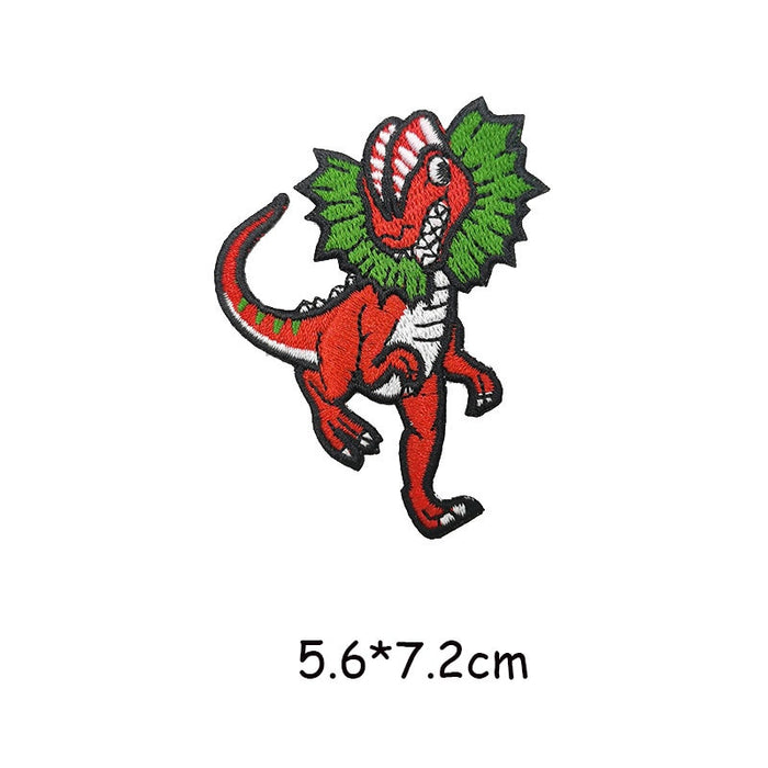 Dinosaur 'Dilophosaurus | Cartoon' Embroidered Patch