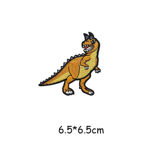 Dinosaur 'Carnotaurus | Orange' Embroidered Patch