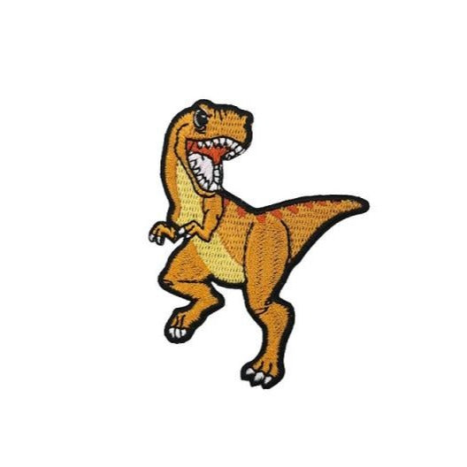 Dinosaur 'T-Rex | Orange' Embroidered Patch