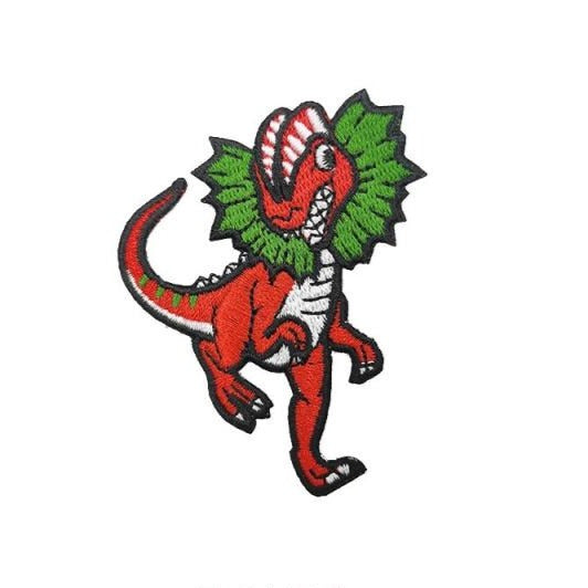 Dinosaur 'Dilophosaurus | Cartoon' Embroidered Patch