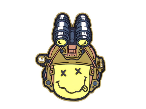 Cute Tactical 'Nirvana | Smiley Face' PVC Rubber Velcro Patch