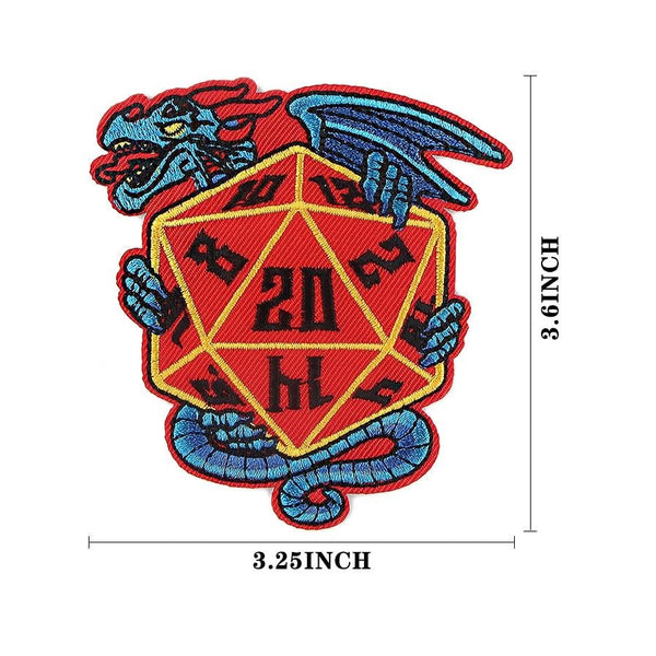 Dungeons & Dragons 'Dragon Dice | Red' Embroidered Patch