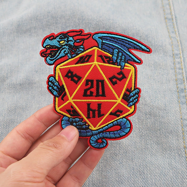 Dungeons & Dragons 'Dragon Dice | Red' Embroidered Patch