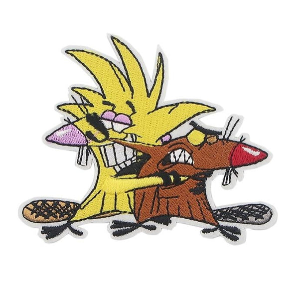 The Angry Beavers 'Norbert Teasing Daggett' Embroidered Patch