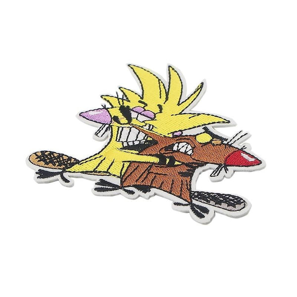 The Angry Beavers 'Norbert Teasing Daggett' Embroidered Patch