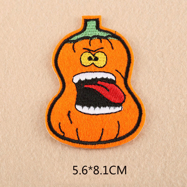 Halloween 'Scary Pumpkin' Embroidered Patch