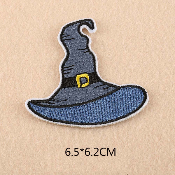 Halloween 'Witch's Hat' Embroidered Patch