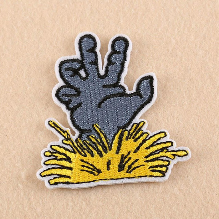 Halloween 'Zombie Hand' Embroidered Patch