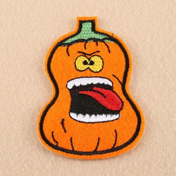 Halloween 'Scary Pumpkin' Embroidered Patch