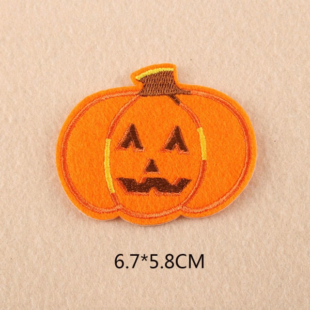 Halloween 'Pumpkin' Embroidered Patch