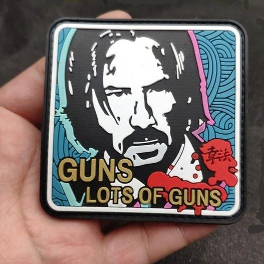 John Wick 'Lots of Guns | 1.0' PVC Rubber Velcro Patch