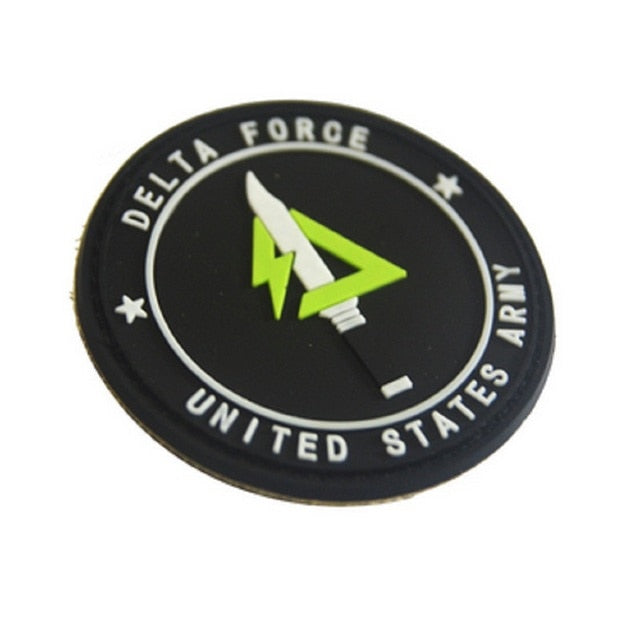 'Delta Force | United States Army' PVC Rubber Velcro Patch