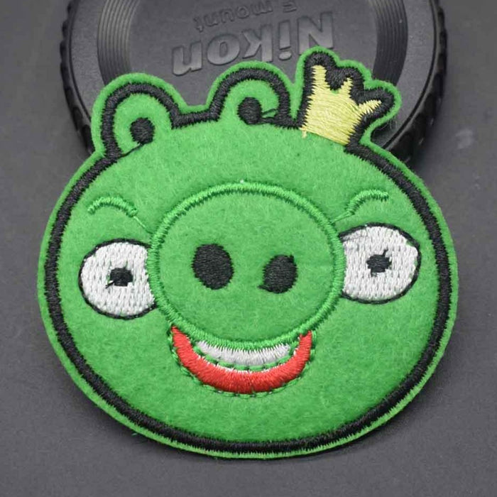 Angry Birds 'King Pig' Embroidered Patch