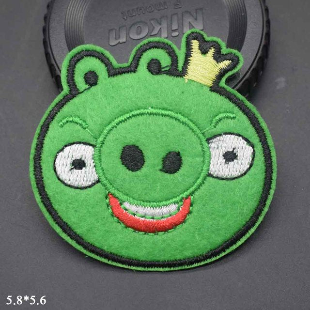 Angry Birds 'King Pig' Embroidered Patch