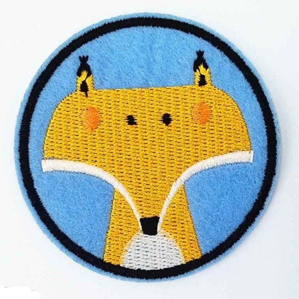 Cute Fox Embroidered Patch