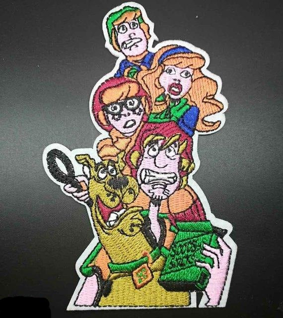 Scooby Doo With Gang Frightened Embroidered Patch