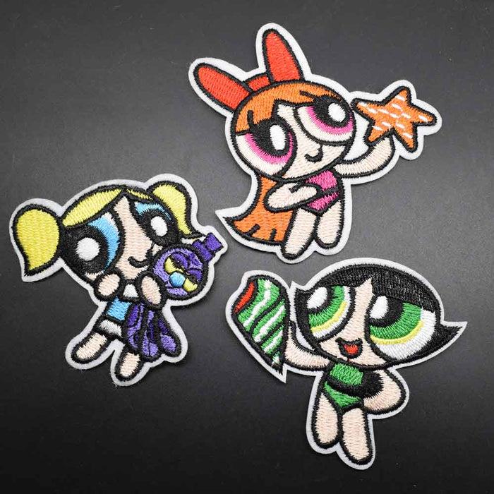 The Powerpuff Girls 'Playing' Embroidered Patch
