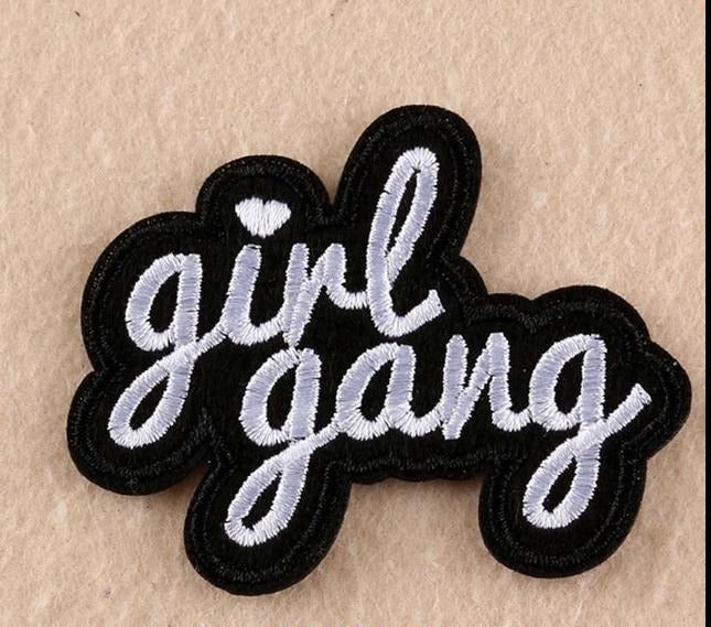 Cool 'Girl Gang' Embroidered Patch