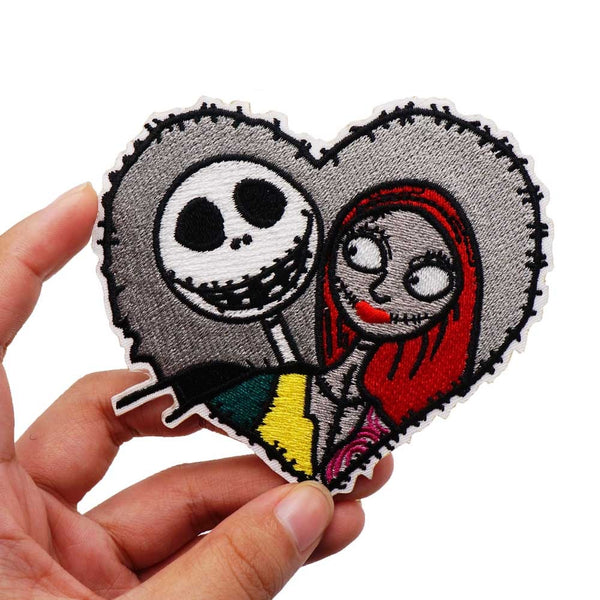 The Nightmare Before Christmas 'Jack & Sally | Lovely Couple' Embroidered Patch