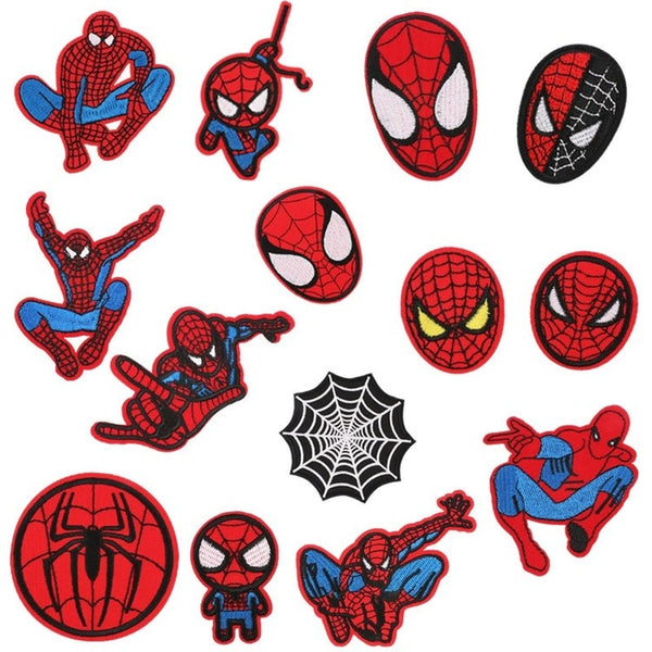 Spider-Man 'Red and Black Face' Embroidered Patch