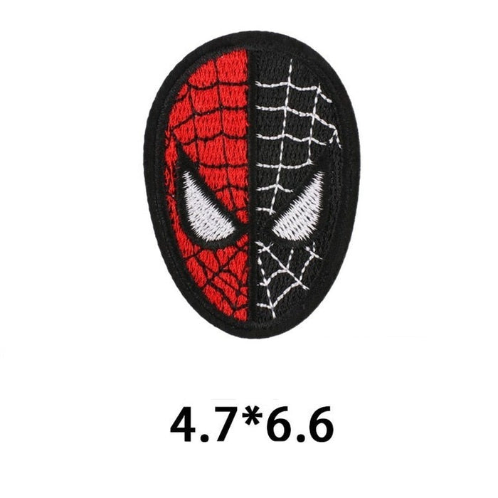 Spider-Man 'Red and Black Face' Embroidered Patch