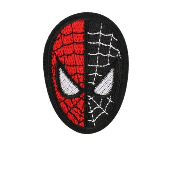 Spider-Man 'Red and Black Face' Embroidered Patch