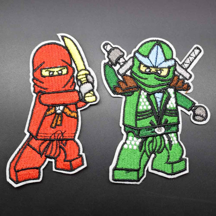 Ninjago 'Kai and Lloyd' Embroidered Patch Set