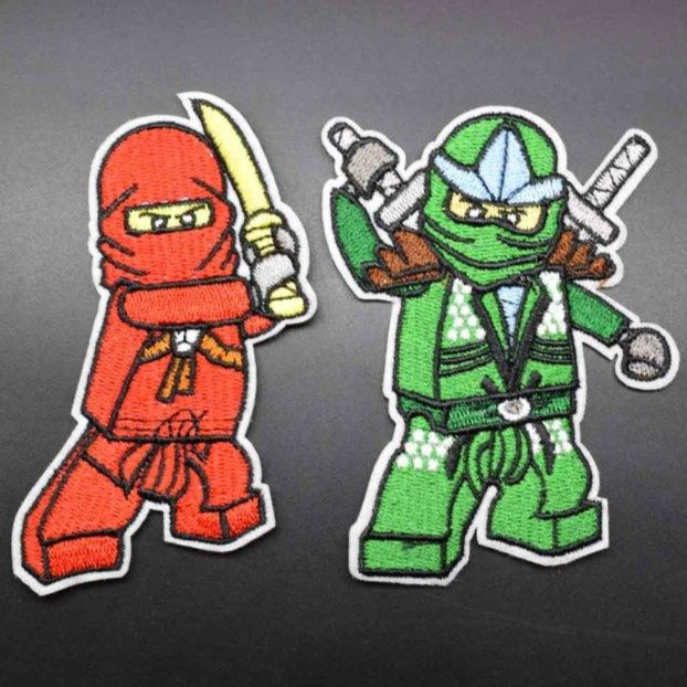 Ninjago 'Kai and Lloyd' Embroidered Patch Set