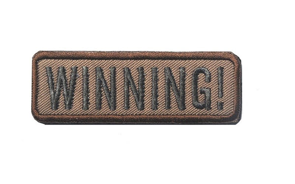 'Winning | 2.0' Embroidered Velcro Patch