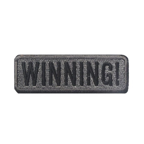 'Winning | 3.0' Embroidered Velcro Patch