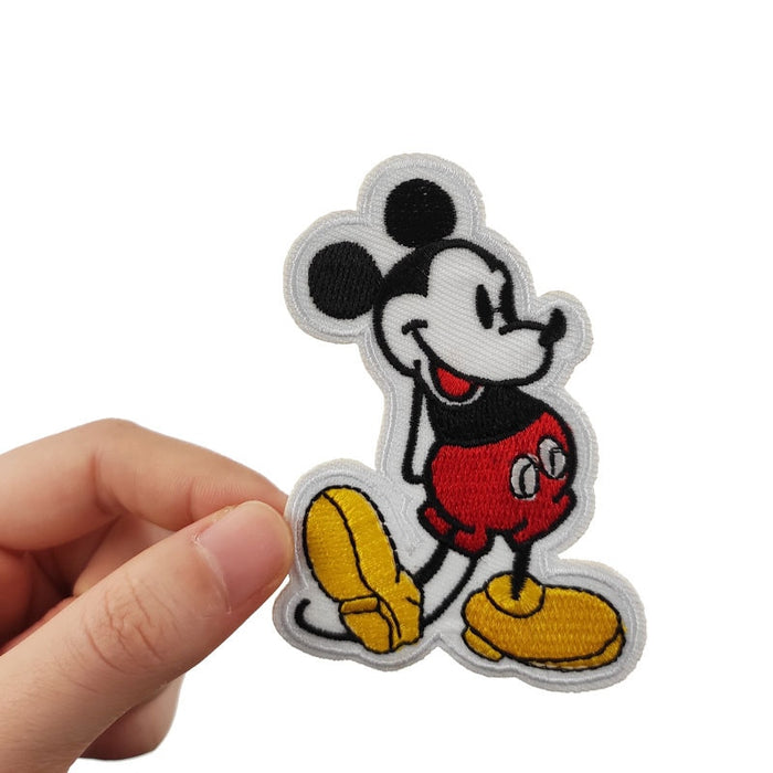 Mickey Mouse 'Happy' Embroidered Patch