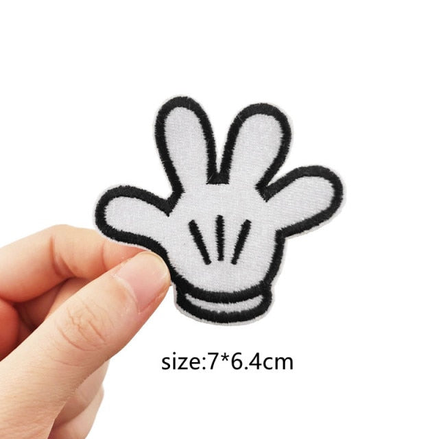 Mickey Mouse 'Hand' Embroidered Patch