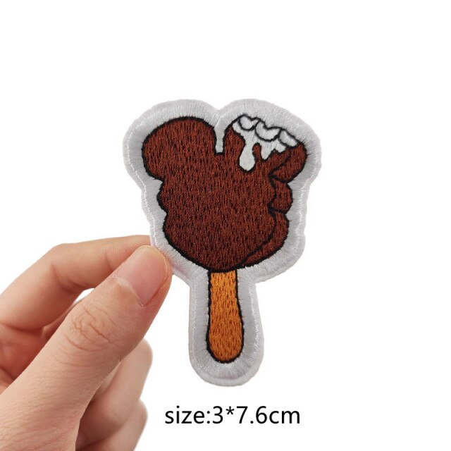 Mickey Mouse 'Ice Cream Popsicle' Embroidered Patch
