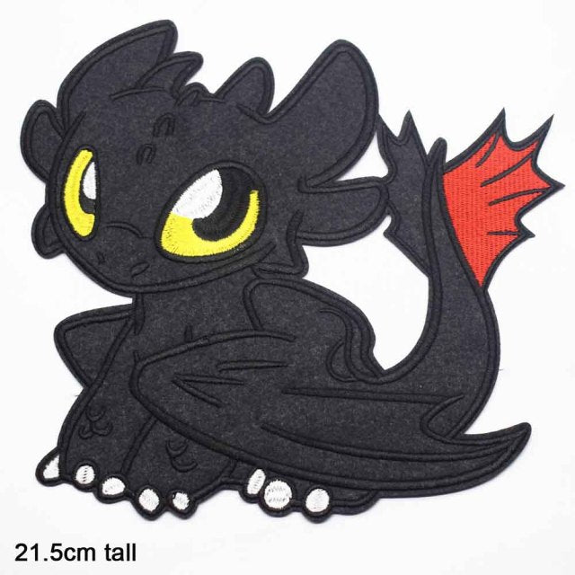 How to Train Your Dragon 'Toothless' Embroidered Patch
