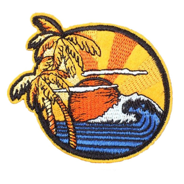 Painting 'Sunset | Waves' Embroidered Patch