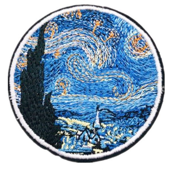 Painting 'Starry Night | 1.0' Embroidered Patch