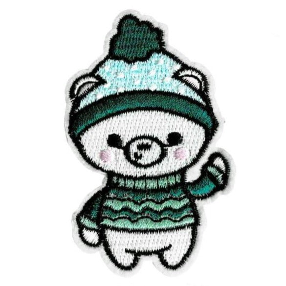 Christmas 'Polar Bear | Pullover' Embroidered Patch