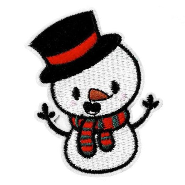 Christmas 'Snowman | Surprise' Embroidered Patch