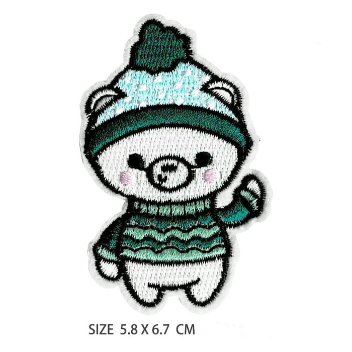 Christmas 'Polar Bear | Pullover' Embroidered Patch
