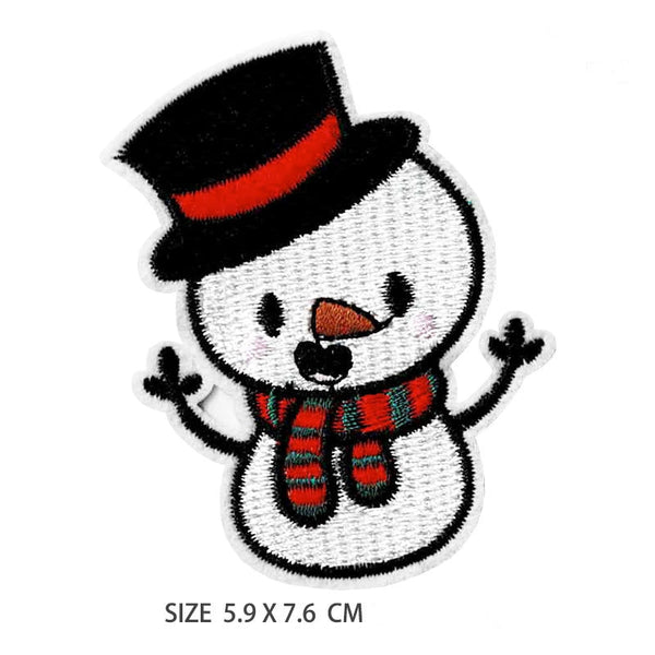 Christmas 'Snowman | Surprise' Embroidered Patch