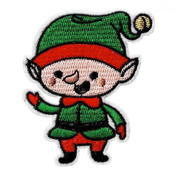 Christmas 'Elf | Waving' Embroidered Patch