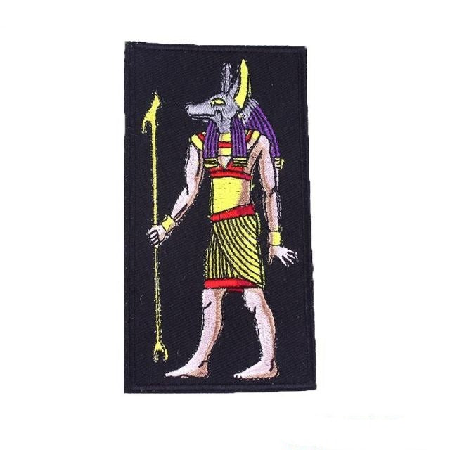 Egyptian 'Anubis Warrior' Embroidered Patch